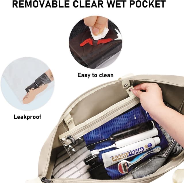 Detalle 2 de ECOHUB Easyjet 30L Cabin Bag (45x36x20cm) with Removable Wet Pocket and Underseat Fit