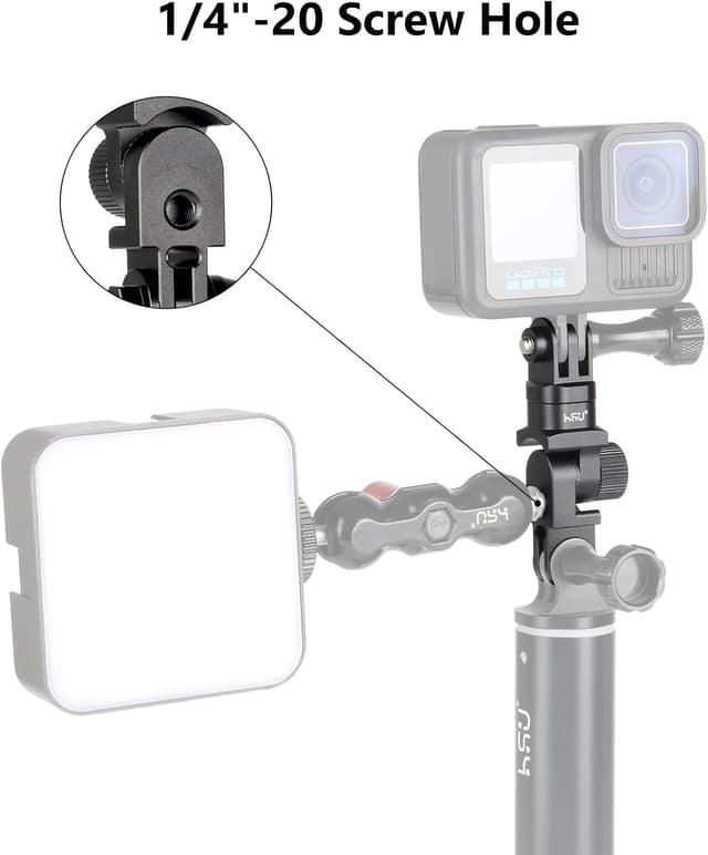 Thumbnail 3 de HSU Vertical Mount for Go Pro 180° adapter