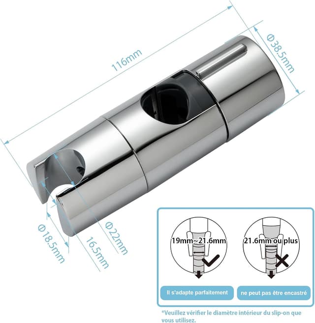 Thumbnail 1 de OFFO Support Pommeau de Douche 19–25 mm