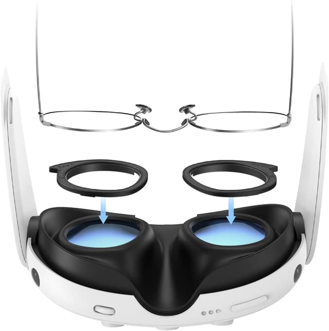 Detalle de AMVR Lens Protector Set for Meta/Oculus Quest 3 (glasses spacer frame, no lenses)