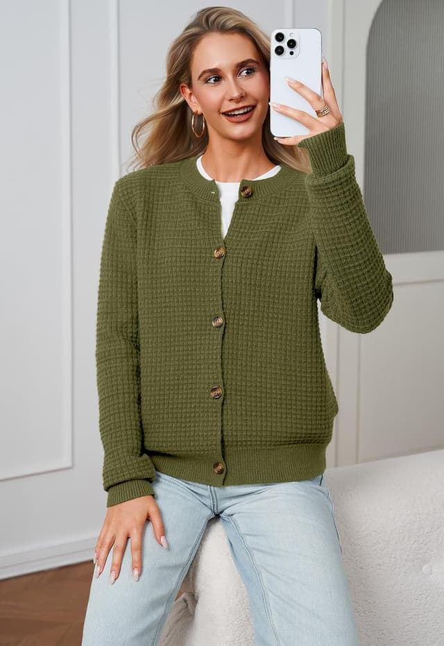 Detalle de YUNDAI cardigans crew neck 25% viscose