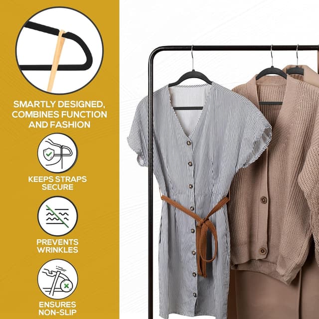 Thumbnail 3 de Techzoo 50-Piece Velvet Hangers ⚙