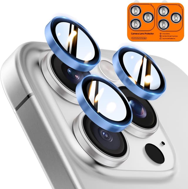 Detalle de iPhone 14 Pro Max camera lens protector