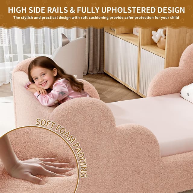 Detalle 2 de Kinderbett 70x140 mit Schutzgitter