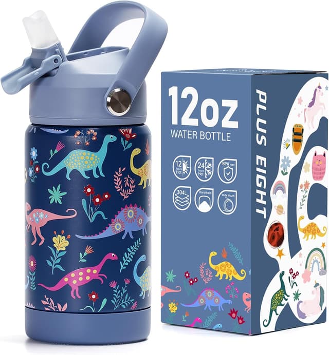 Detalle de pluseight Kids Insulated Water Bottle 12 oz