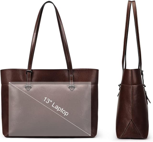 Thumbnail 3 de S-ZONE Sac à Main Femme Grand Fourre Tout cuir