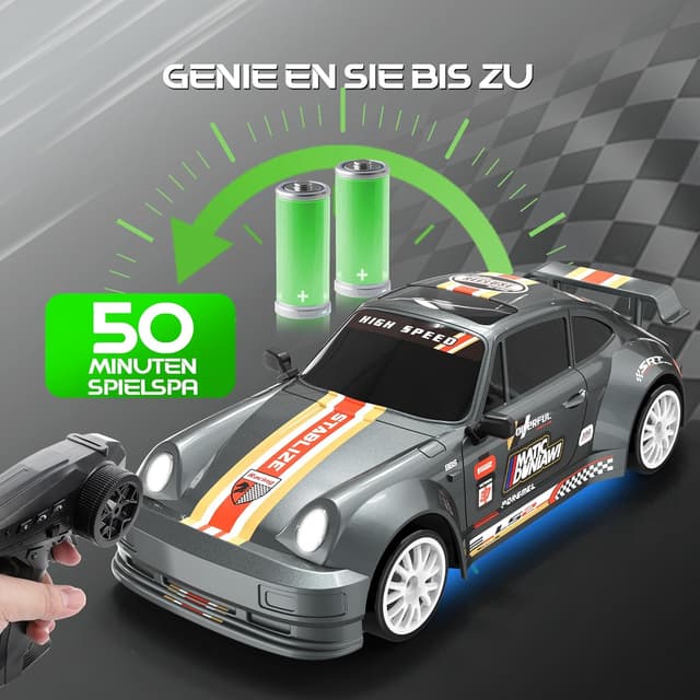 Thumbnail 5 de HappyGoLucky Mini RC Drift Auto 1:24