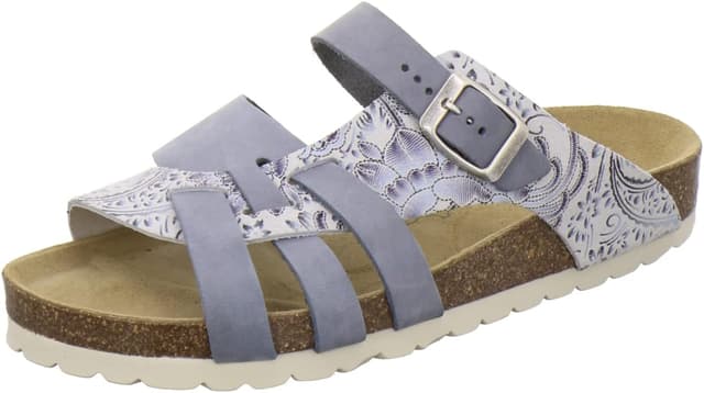 Thumbnail 6 de AFS-Schuhe Damen-Pantoletten aus echtem Leder mit verstellbarer Schnalle – gepolstertes Fußbett für Alltag & Haus