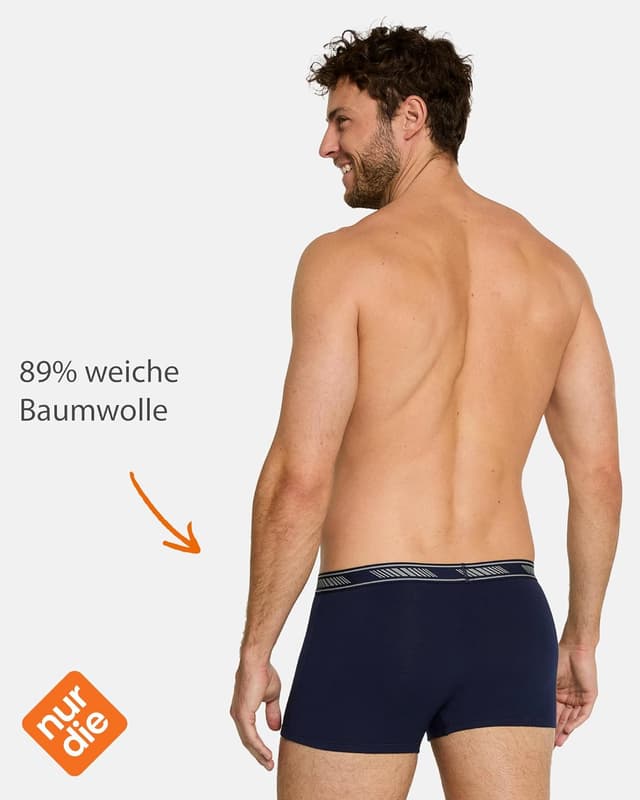 Detalle 2 de Nur Der 6er Pack Boxer Cotton 3D-Flex aus Baumwolle – enge Boxershorts für Bewegungsfreiheit