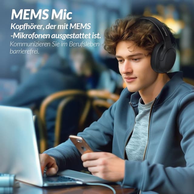 Thumbnail 6 de ZORIYOR Z1 Pro ANC kabellose Kopfhörer mit Bluetooth 5.3, bis zu 70 Stunden Akkulaufzeit und IPX4