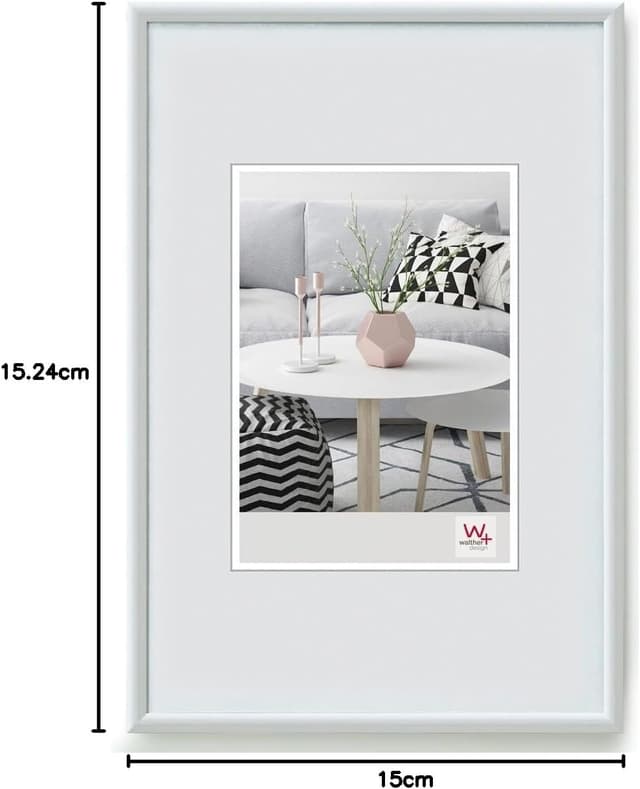 Detalle 2 de walther design Bilderrahmen weiß Galeria Kunststoffrahmen KW835H (28 x 35 cm)