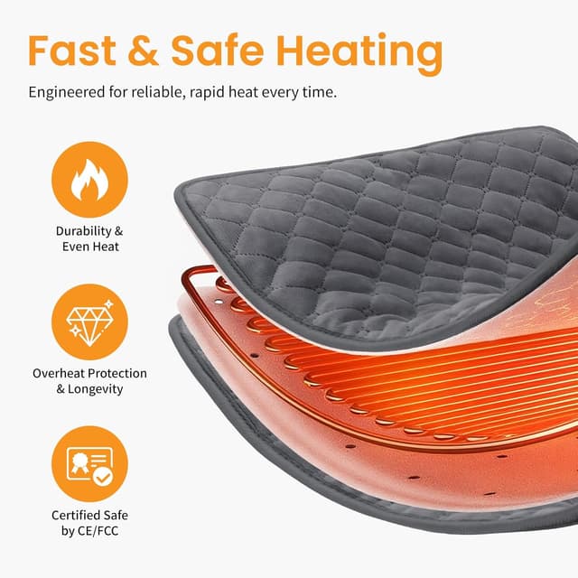 Thumbnail 1 de Kdti Heizkissen 60×80 cm elektrisch mit Abschaltautomatik