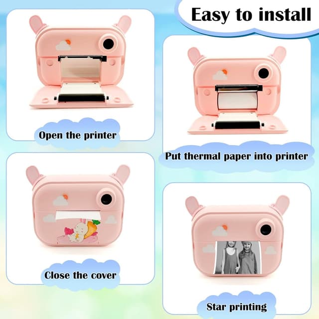 Detalle 2 de 20 rotoli di carta termica 57 x 25 mm per mini stampanti fotografiche (adesivi stampabili) per foto istantanee