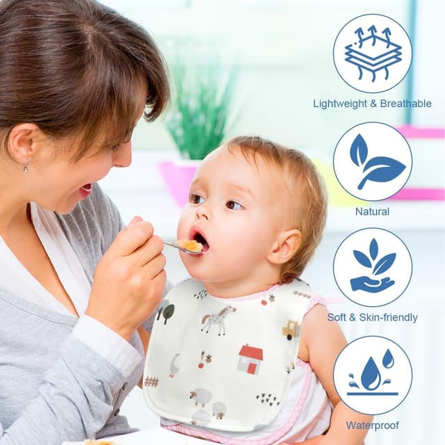 Thumbnail 4 de Vicloon Baby Lätzchen 8er Set