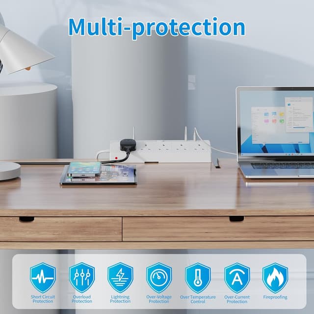 Thumbnail 6 de Desk power socket 1.8m with USB-C PD