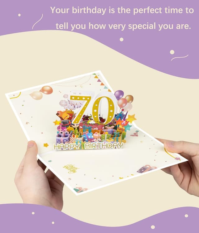 Detalle 2 de Magic Ants Geburtstagskarte 70 mit 3D