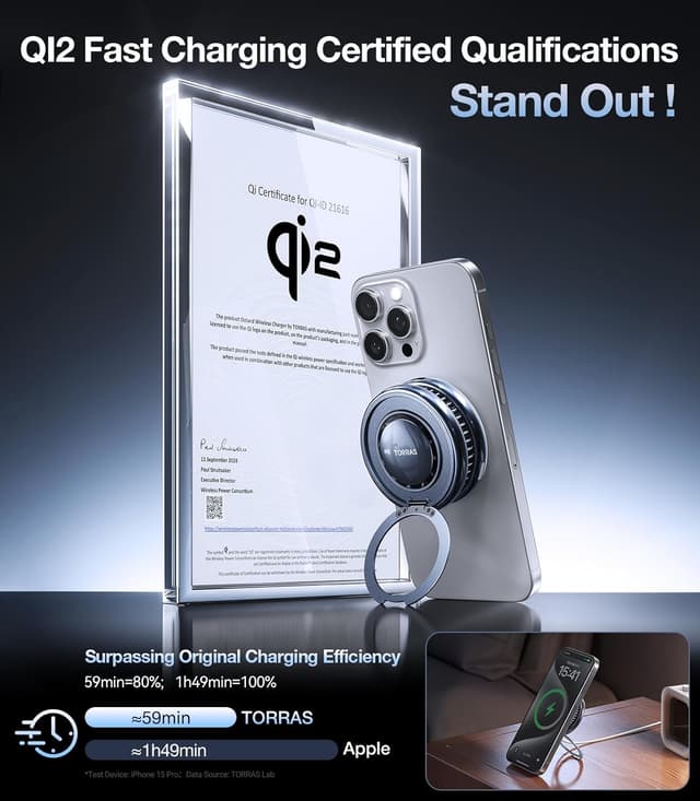 Thumbnail 5 de TORRAS PolarCircle 15W Magnetic Qi2 Wireless Charger