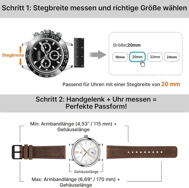 Detalle 2 de Fullmosa Lederarmbänder 20mm