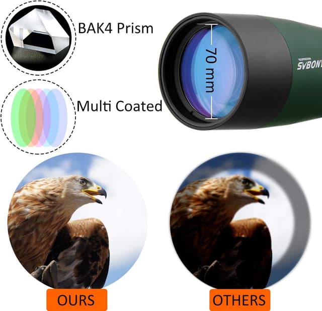 Detalle 2 de Svbony SV28 25-75x70 Spektiv 70 mm