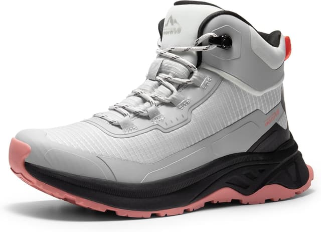 Detalle de NORTIV 8 Damen-Wanderschuhe „8 Wanderschuhe“ – leichte, wasserdichte Trekking-Schuhe für Outdoor