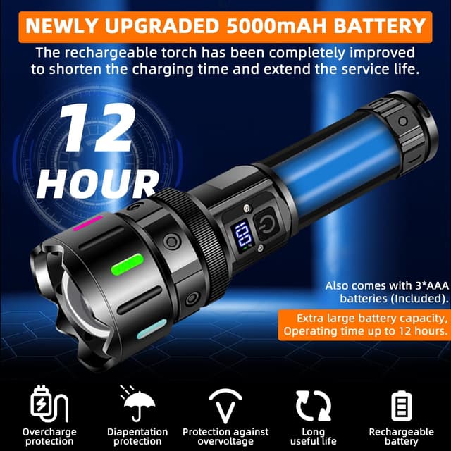 Thumbnail 3 de Azyvum XHM90.2 Torcia LED 1.200.000 lm