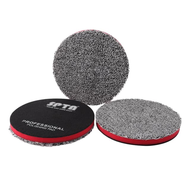 Detalle de SPTA 6" Microfiber Cutting Pads (150mm), 3-Pack Soft Wax Removal & Detailing Pads for Polishing and Scratch Help