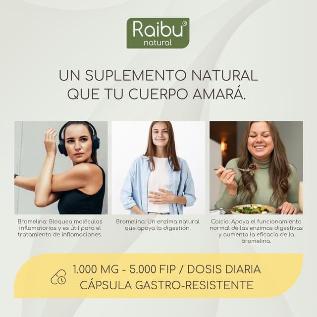 Thumbnail 2 de Bromelina 1000 mg 🌿 - 150 Cápsulas Veganas Digestivas