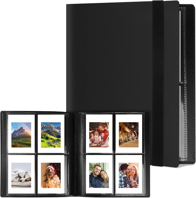 Detalle de Album photo Flintronic pour film 3 pouces (160 poches, 20 autocollants) — pour Instax Mini, Polaroid, Kodak