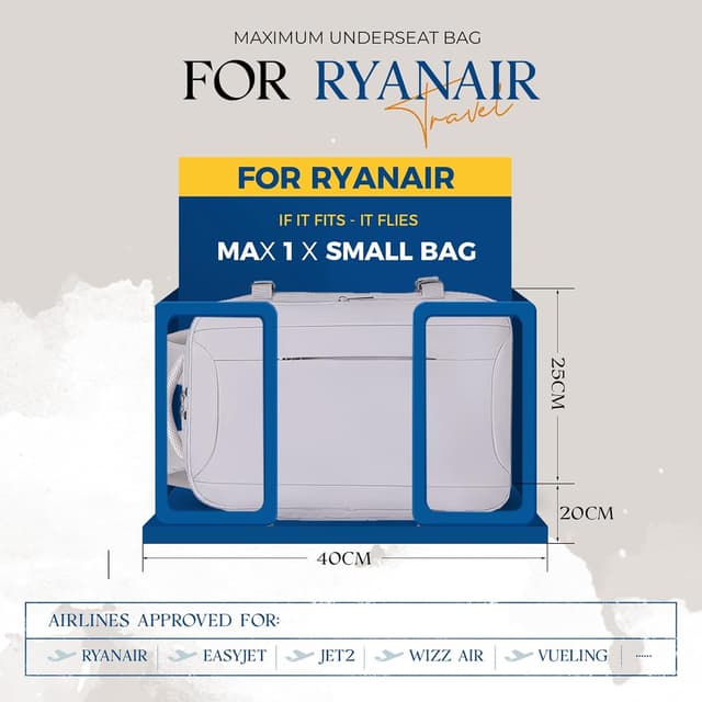 Detalle 2 de VMIKIV Ryanair underseat bag 40x20x25