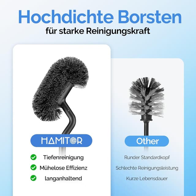 Thumbnail 6 de HAMITOR Brosse WC murale sans perçage