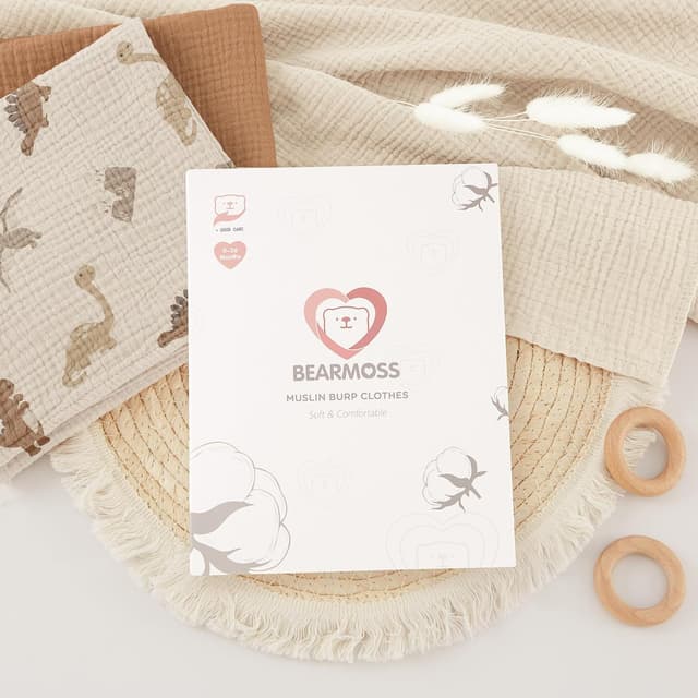 Thumbnail 6 de Bearmoss muslin squares 60x60cm 6 pack