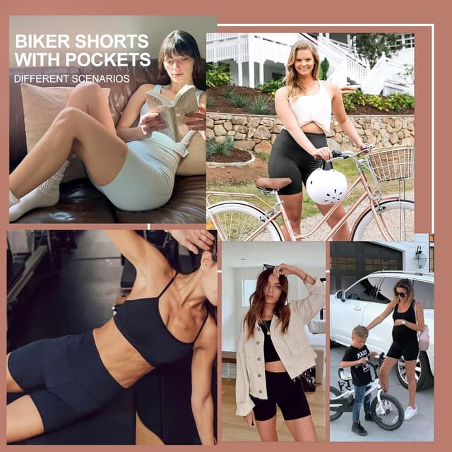 Thumbnail 5 de High Waisted Biker Shorts 4.5"