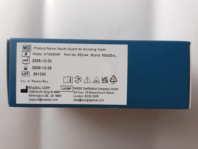 Detalle 2 de Mouth Guard Moldable Nighttime Teeth Protector 4 pack 🦷