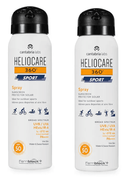 Detalle de Cantabria Labs Heliocare 360 Sport Spray SPF50 2x100 ml