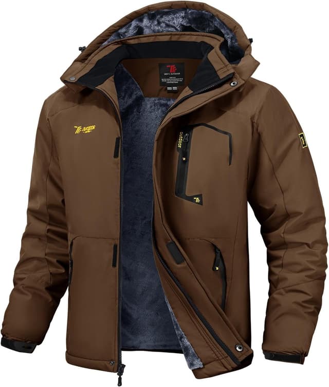 Detalle de Rdruko Skijacke Herren, warme Winterjacke für den Schnee