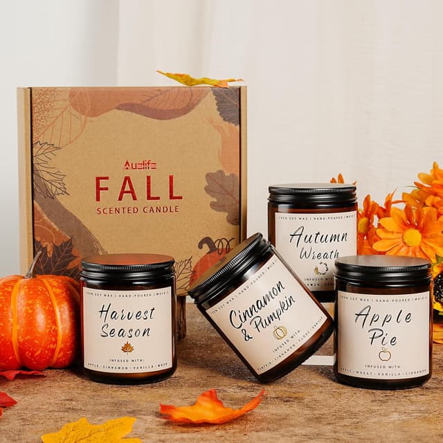 Thumbnail 5 de Auelife Fall Candle Set 4-Pack scented candles 🕯