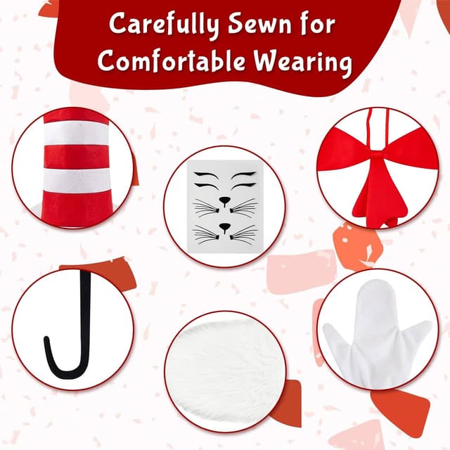 Thumbnail 5 de Cat Costume Accessories Set 4 Pcs