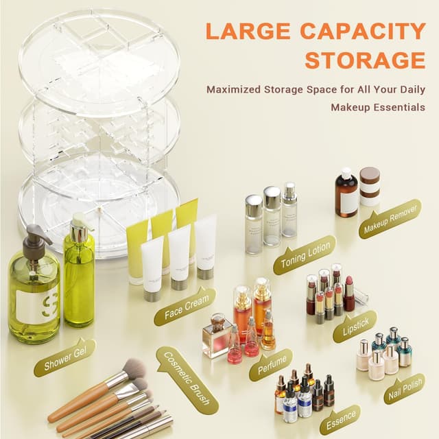 Detalle 2 de Auxmir Schminktisch Organizer 9-stufig 🔄