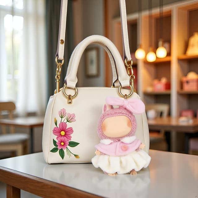 Thumbnail 4 de Verdelume Puppenkleidung 17 cm Rosa Kapuzen-Outfit