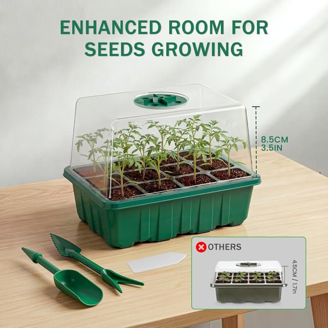 Thumbnail 3 de YAUNGEL Mini Serre Pour Plantes avec Lampe 4 Pièces