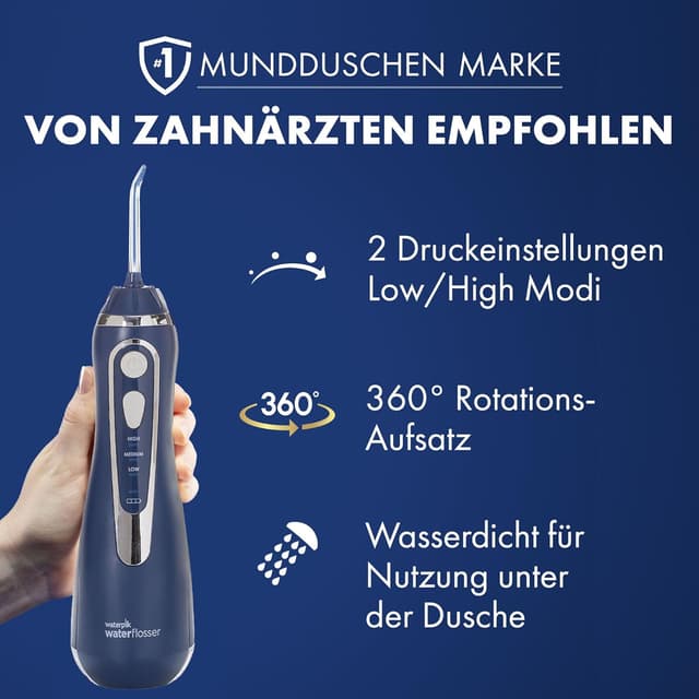 Thumbnail 5 de Waterpik Advanced Waterflosser kabellos 4 Aufsätze