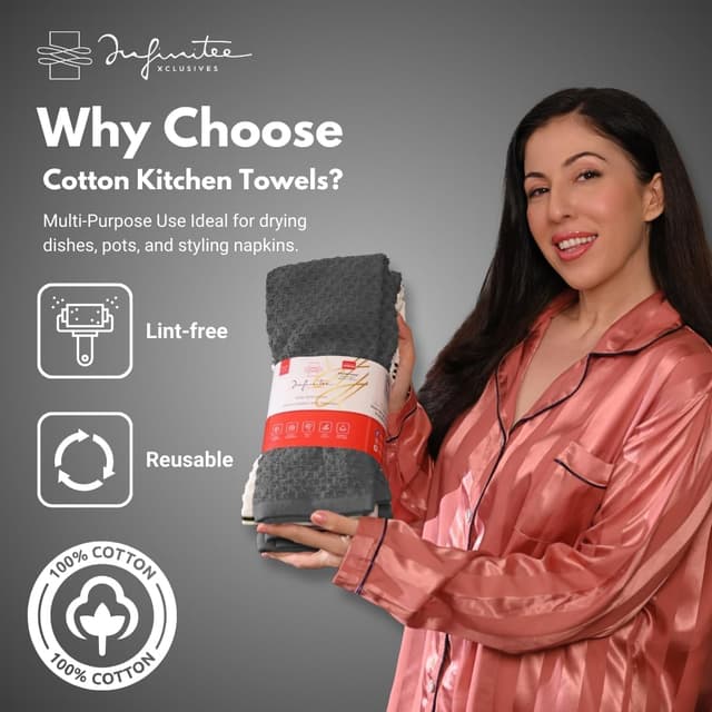 Thumbnail 2 de Infinitee Xclusives Kitchen Towels 15x25 Inch