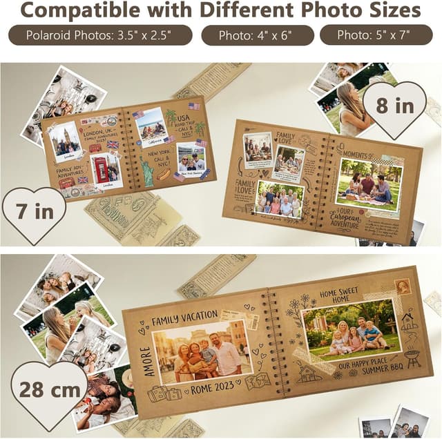 Thumbnail 6 de Vienrose Fotoalbum 28,5 x 20,5 cm DIY