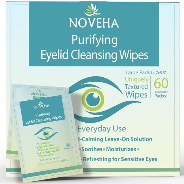 Imagen de NOVEHA Eyelid & Lash Wipes 60 pack 🧴 en OfertitasTOP