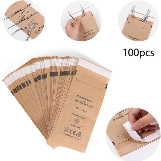 Detalle 2 de Kraft self sealing sterilisation bags