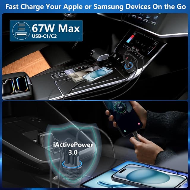 Thumbnail 5 de Rombica 3-Port 67W USB-C Auto Ladegerät