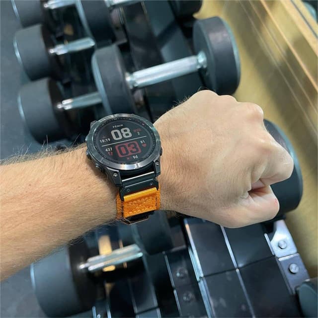 Detalle de Cinturino Garmin Nylon torbollo 20 mm