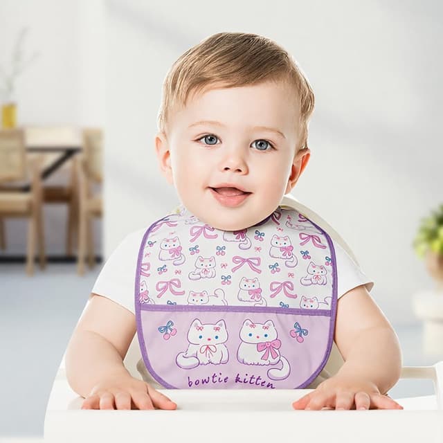 Thumbnail 6 de Bavoirs bébé Aolso, lot 7 imperméables