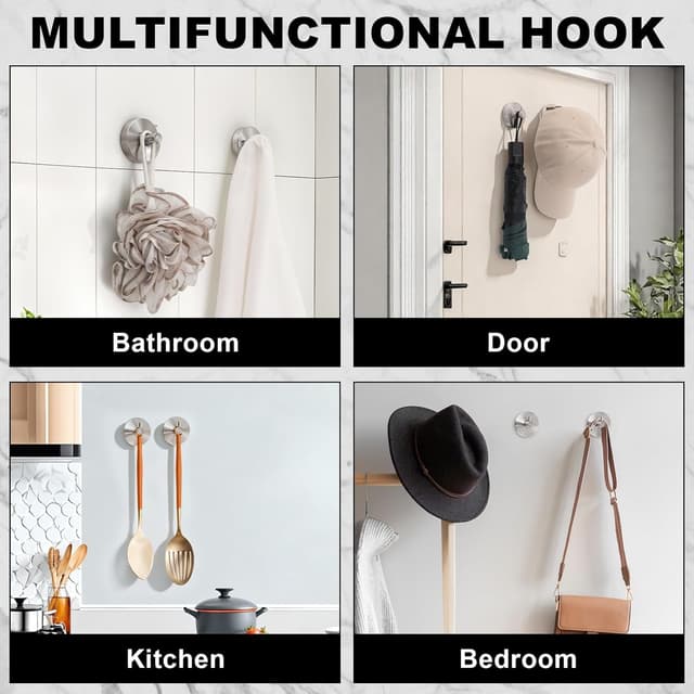 Thumbnail 6 de Dntorx Suction Cup Hooks 15LB