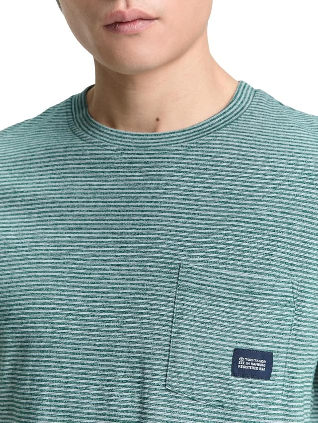 Detalle de TOM TAILOR 1046803 T-Shirt da uomo a maniche corte: comoda tutti i giorni